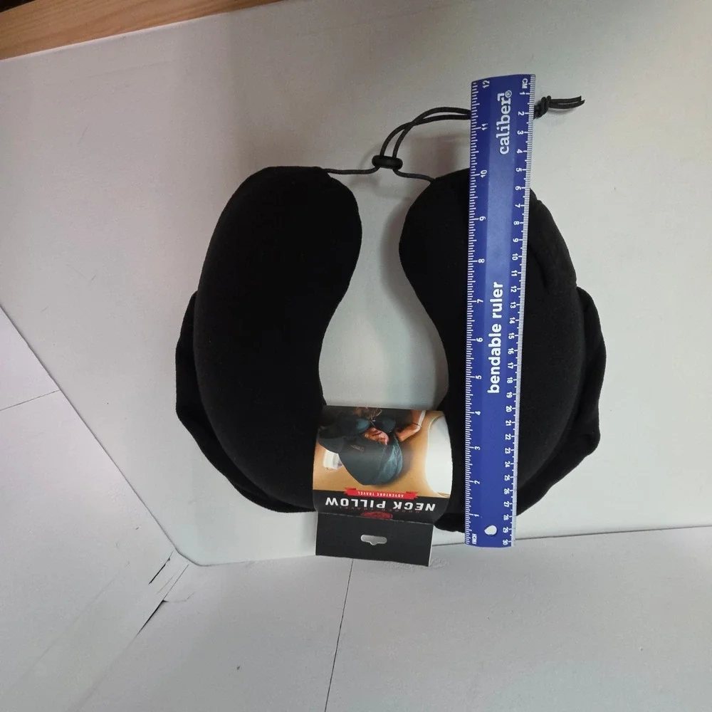 NEW Grand Trunk Hooded Travel Neck Pillow Black Memory Foam Adventure Travel Nap